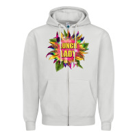 Dove Grey lunch lady tie dye sunflower Zipper Hoodie - BarkalooDesign