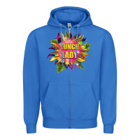 True Royal lunch lady tie dye sunflower Zipper Hoodie - BarkalooDesign