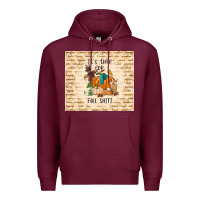 Burgundy it's time for fall shit Premium Hoodie - TumblerDesignByShophia