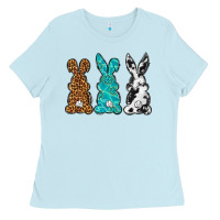 Baby Blue Western Happy Easter peeps Ladies Tee - Neo Western