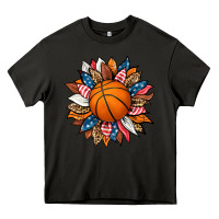 Asphalt basketball sunflower Heavy Core Tee - HRA Design Shop