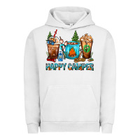 Pigment Lunar Rock Happy Camper Coffee Cups Urban Hoodie - FaDigitalArtStudio