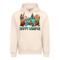 Sandshell Happy Camper Coffee Cups Urban Hoodie - FaDigitalArtStudio