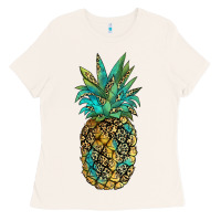 Leopar Turquoise Pineapple Ladies Tee | Teevron