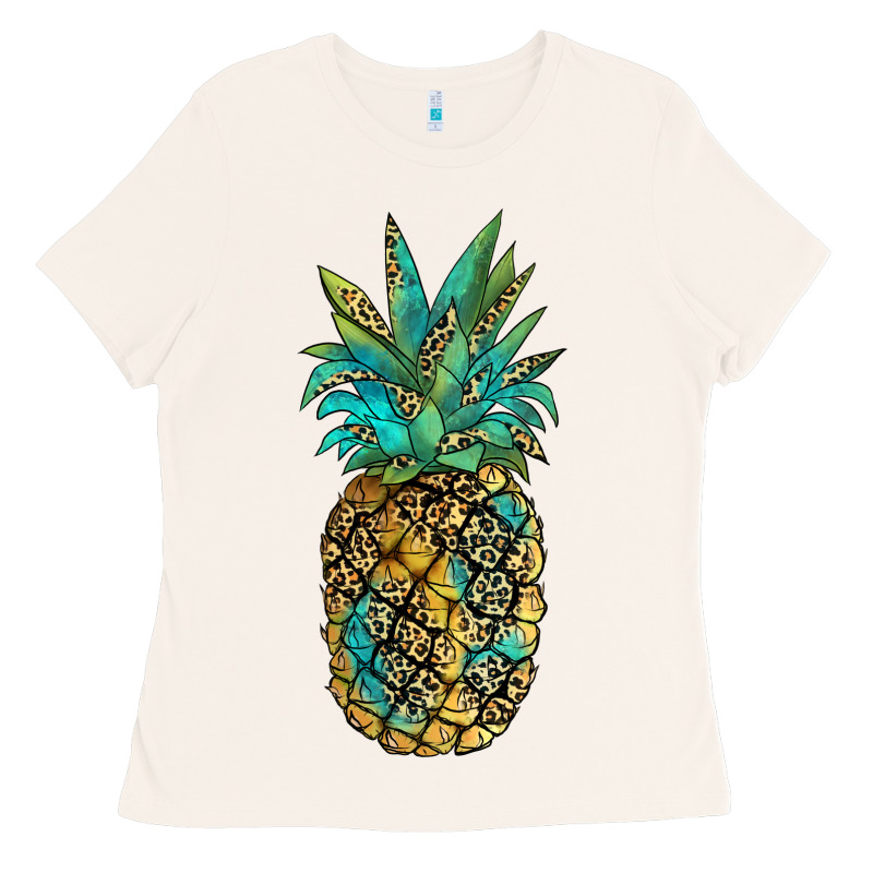 Leopar Turquoise Pineapple Ladies Tee by JahusDesignShop | Teevron