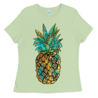 Matcha leopar turquoise pineapple Ladies Tee - JahusDesignShop