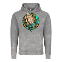 Cloud Rock western praying hands prayer rosary  faith cross Vintage Hoodie - BarkalooDesign