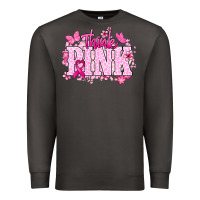 Smoke Think pink Cancer Awareness Premium Sweatshirt - HowdyJamesFarm