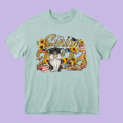 Senior 2023 Heavy Core Tee Designed By Racoondesign