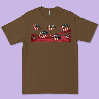 American Flag Lips 16oz Libbey Cup Premium Tee Designed By Hra Design Shop