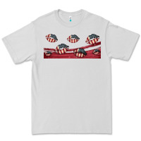 Dove Grey american flag lips 16oz libbey cup Premium Tee - HRA Design Shop