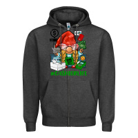 Charcoal Heather cashier  life gnome Zipper Hoodie - BarkalooDesign