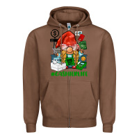 Chestnut cashier  life gnome Zipper Hoodie - BarkalooDesign