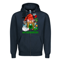 Navy cashier  life gnome Zipper Hoodie - BarkalooDesign