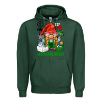 Sports Green cashier  life gnome Zipper Hoodie - BarkalooDesign