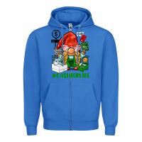True Royal cashier  life gnome Zipper Hoodie - BarkalooDesign
