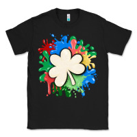 Black st patricks day shamrock autism Classic Tee - MaliasSmallBusiness
