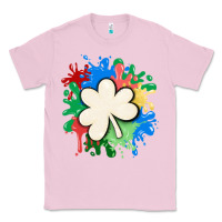 Bubblegum Pink st patricks day shamrock autism Classic Tee - MaliasSmallBusiness