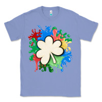 Colony Blue st patricks day shamrock autism Classic Tee - MaliasSmallBusiness