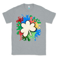 Heather Grey st patricks day shamrock autism Classic Tee - MaliasSmallBusiness