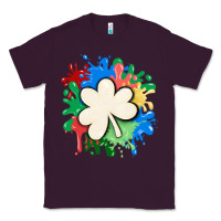 Plum st patricks day shamrock autism Classic Tee - MaliasSmallBusiness
