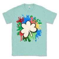 Seafoam st patricks day shamrock autism Classic Tee - MaliasSmallBusiness
