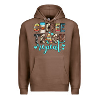 Chestnut coffee teach repeat Premium Hoodie - JahusDesignShop