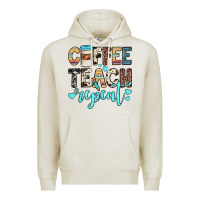 Oatmeal Heather coffee teach repeat Premium Hoodie - JahusDesignShop