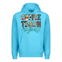 Ocean Blue coffee teach repeat Premium Hoodie - JahusDesignShop