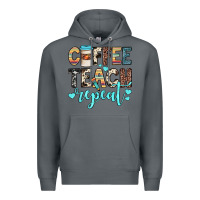 Rock coffee teach repeat Premium Hoodie - JahusDesignShop