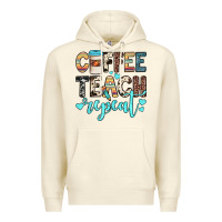 Sandshell coffee teach repeat Premium Hoodie - JahusDesignShop