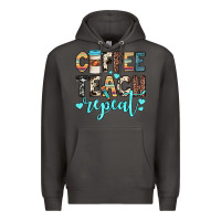 Smoke coffee teach repeat Premium Hoodie - JahusDesignShop