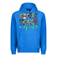 True Royal coffee teach repeat Premium Hoodie - JahusDesignShop