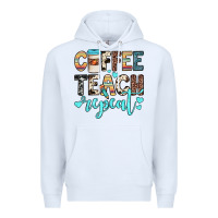 White coffee teach repeat Premium Hoodie - JahusDesignShop