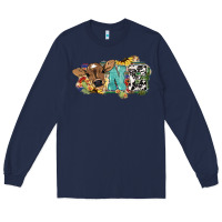 Navy one baby cow Long Sleeve Tee - NancyCooperArtShop