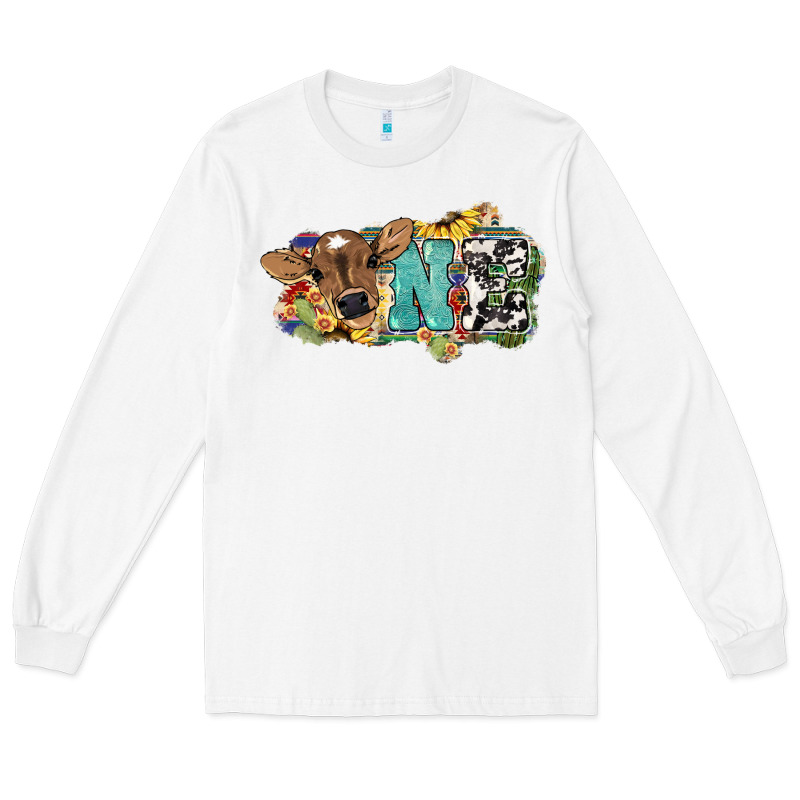 One Baby Cow Long Sleeve Tee by NancyCooperArtShop | Teevron