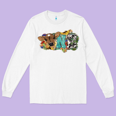 One Baby Cow Long Sleeve Tee Designed By Nancycooperartshop