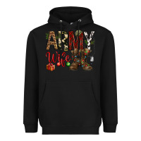 Black Christmas Army wife Heavyweight Hoodie - NancyCooperArtShop