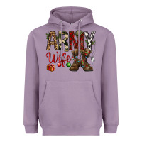 Lavender Christmas Army wife Heavyweight Hoodie - NancyCooperArtShop