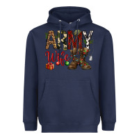 Navy Christmas Army wife Heavyweight Hoodie - NancyCooperArtShop