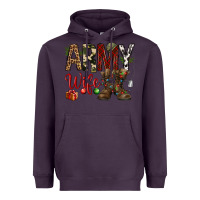 Plum Christmas Army wife Heavyweight Hoodie - NancyCooperArtShop