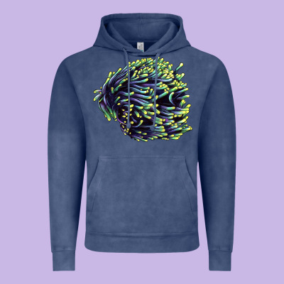 Sea Coral Vintage Hoodie Designed By Lillyallendesigns