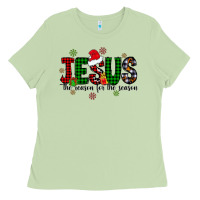 Matcha jesus the season for the season Ladies Tee - CowhideDigitalArt