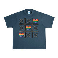 Midnight Navy pride tic tac toe Urban Heavy Tee - MaliasSmallBusiness