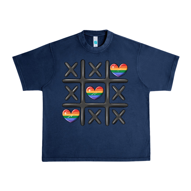 Pride Tic Tac Toe Urban Heavy Tee by MaliasSmallBusiness | Teevron