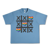 Pebble Blue pride tic tac toe Urban Heavy Tee - MaliasSmallBusiness