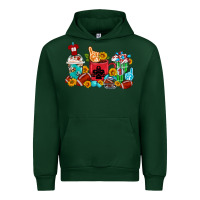 Forest Green Coffee And American Football Coffee Cups Urban Hoodie - FaDigitalArtStudio