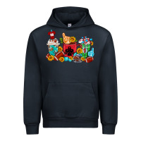 Navy Coffee And American Football Coffee Cups Urban Hoodie - FaDigitalArtStudio