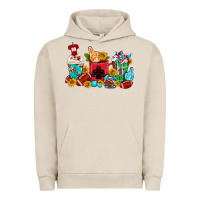 Pigment French Oak Coffee And American Football Coffee Cups Urban Hoodie - FaDigitalArtStudio
