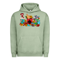 Pigment Oil Green Coffee And American Football Coffee Cups Urban Hoodie - FaDigitalArtStudio